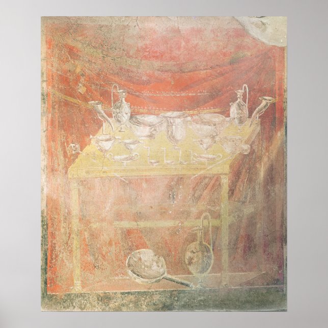 Poster Silverware em uma mesa (Frente)