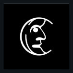 Póster Silvery Moon em branco<br><div class="desc">Tente esta lua sob uma luz negra! Nós compramos isso na canvas matte e é perfeição.</div>