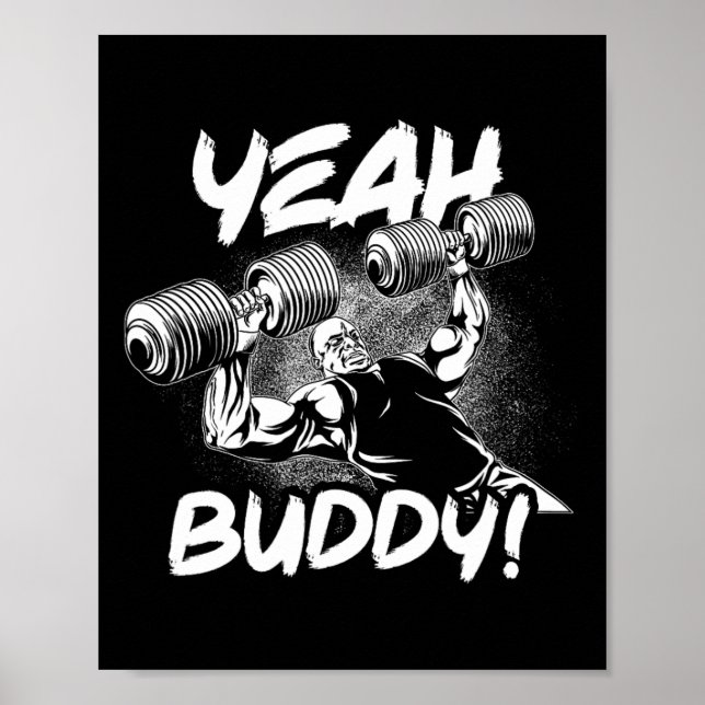 Poster Sim Buddy - Ronnie Coleman Db Bench Press Gym Mot (Frente)