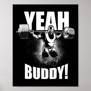 Poster Sim Buddy - Ronnie Coleman Squat - Motivação Gym