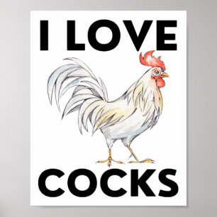 Poster Sim, eu falo com galinhas Vida de agricultor Amo g