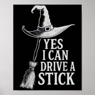 Poster Sim, Eu Posso Dirigir Uma Bruxa Engraçada Que Voa 