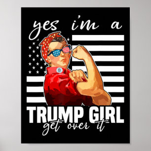 Poster Sim, eu sou uma garota de tropeço supera o trunfo