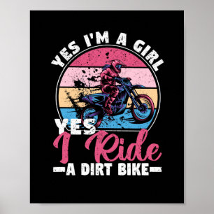 Poster Sim, eu sou uma garota Sim eu ando de bicicleta