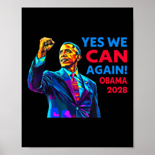 Poster Sim Podemos Novamente Obama 2028 Campanha Política