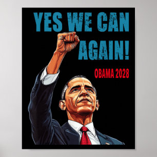 Poster Sim Podemos Novamente Obama 2028 Presidente