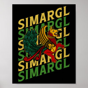 Poster Simargl Pagã Cão Ancestralidade Nórdica Nacional R