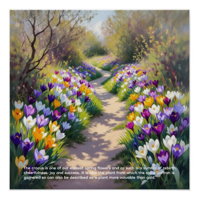 Póster Simbolismo do Crocus (Frente)