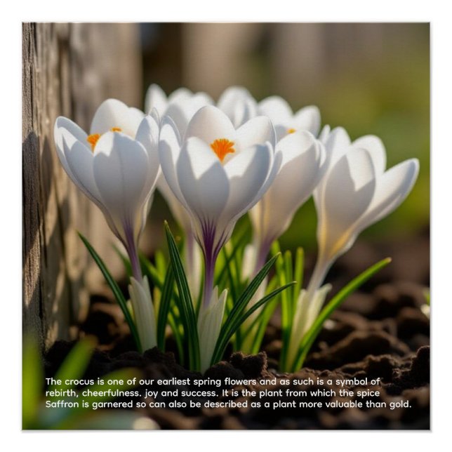 Póster Simbolismo do Crocus (Frente)