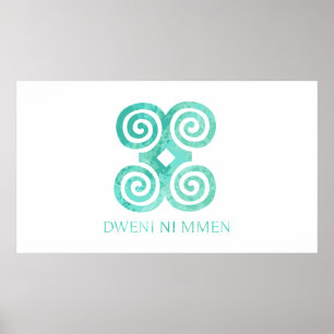 Poster Símbolo Andika de humildade Dweni Ni Mmen Gift Id