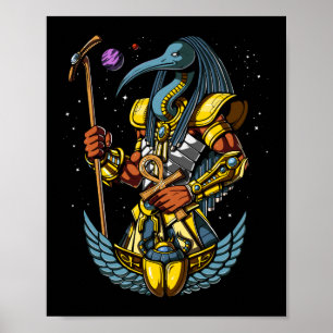 Poster Símbolo antigo do Deus Egípcio Ankh Scarab