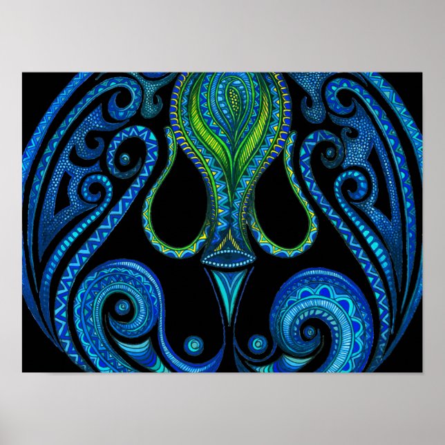 Poster Símbolo Aquário (Frente)