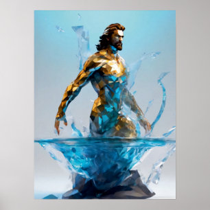 Poster Símbolo Aquarius Zodiac