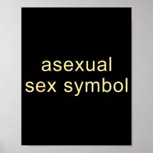 Poster Símbolo Aual Engraçado Orgulho Lgbtq Ace