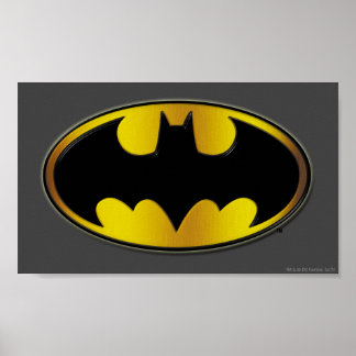 Póster Símbolo Batman | Logotipo de gradiente oval