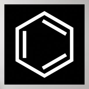 POSTER SÍMBOLO BENZENO RING