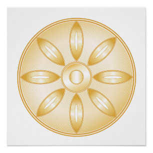 Póster Símbolo budista