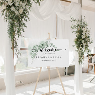 Poster Símbolo Clássico de Boas-vindas do Casamento Eucal