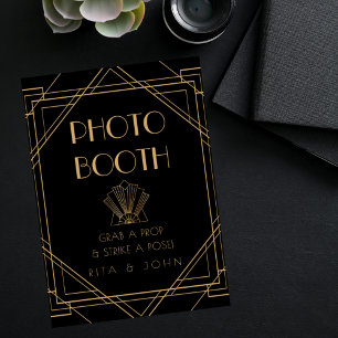 Poster Símbolo Clássico de Casamento de Foto de Booth Dou