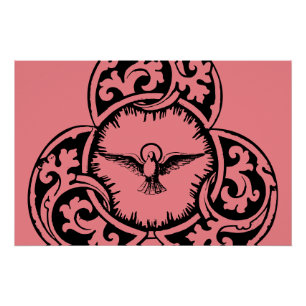 Póster Símbolo cristão do Espírito Santo