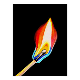 Póster Símbolo da Chama de Paixão, Energia & Criatividade