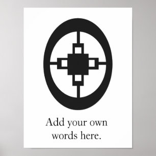 Póster Símbolo da dama dama   para a inteligência e a