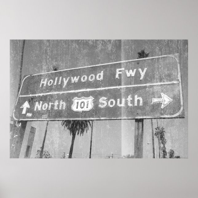 Póster Símbolo da Freeway Hollywood (Frente)