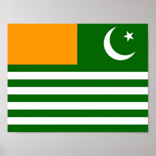 Póster símbolo da região da província da bandeira do país