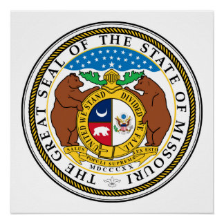 Póster Símbolo da república américa do Estado do Missouri
