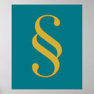 Póster Símbolo da seção da arte da parede da empresa d