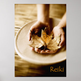 Poster Símbolo de alimentação Reiki