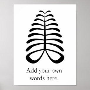 Póster Símbolo de AYA   da resistência e da independên