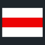 Poster Símbolo de bandeira do protesto bielorrusso revolu<br><div class="desc">Bielorrússia símbolo de bandeira vermelho revolução branca liberdade liberdade democracia</div>