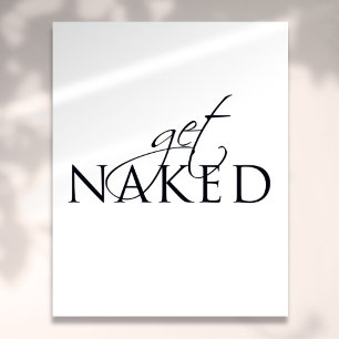 Poster Símbolo de Banheiro Preto e Branco de Diversão