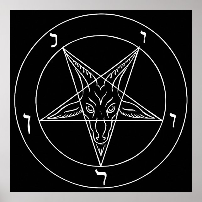 Poster Símbolo de Baphomet (Frente)