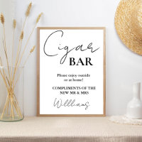 Símbolo de Bar de Charuto de Casamento de Script M