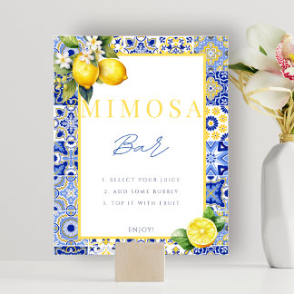 Poster Símbolo de Bar Mimosa Chá de panela