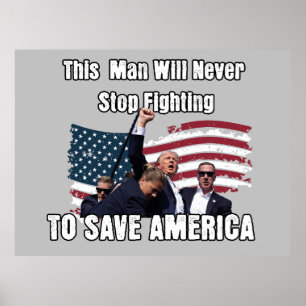 Poster Símbolo de Barra de Trump