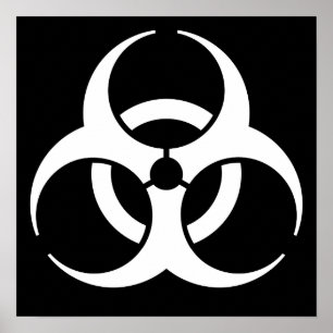 Póster Símbolo de Biohazard