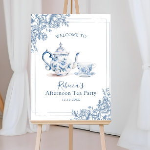Poster Símbolo de Boas-vindas ao Tea Bridal do Jardim Vit