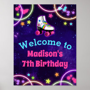 Poster Símbolo de Boas-Vindas da Festa de aniversário d