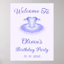 Símbolo de boas-vindas do Aniversário do Balé Roxo