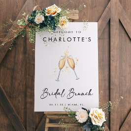 Poster Símbolo de boas-vindas do Bridal Modern Brunch