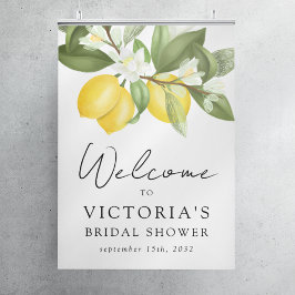 Poster Símbolo de boas-vindas do Chá de panela Citrus Lem