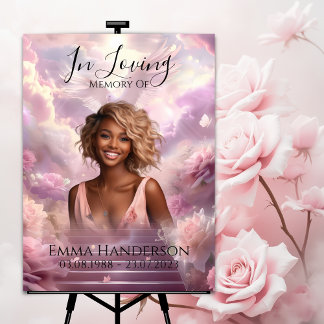 Poster Símbolo de boas-vindas do Memorial Photo Funeral