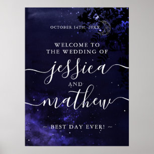 Poster Símbolo de boas-vindas do tema de casamento celes