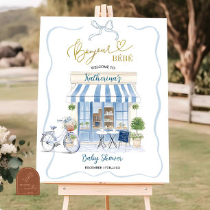 Poster Símbolo de boas-vindas francês para café parisiens