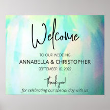 Símbolo de Boas-vindas Moderno Opal Elegante