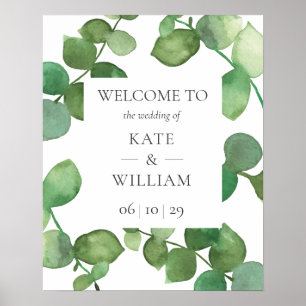 Poster Símbolo de Boho Greenery Boho de Boas-Vindas
