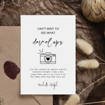 Símbolo de Câmara Descartável de Casamento Moderno